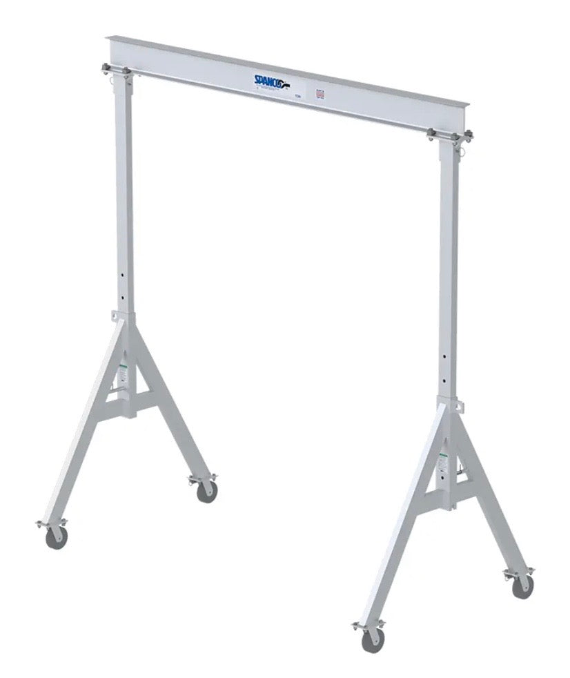 3 Ton Adjustable Height Aluminum Gantry 10' Span 8' Height