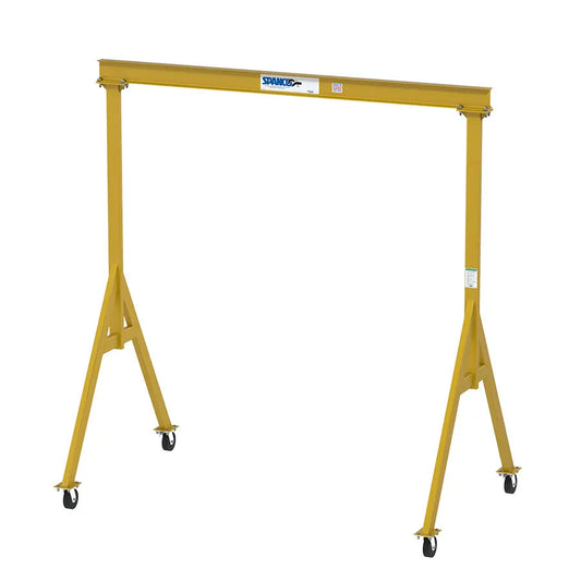 1 Ton Fixed Height A-Series Steel Gantry 8' Span, 10' Height